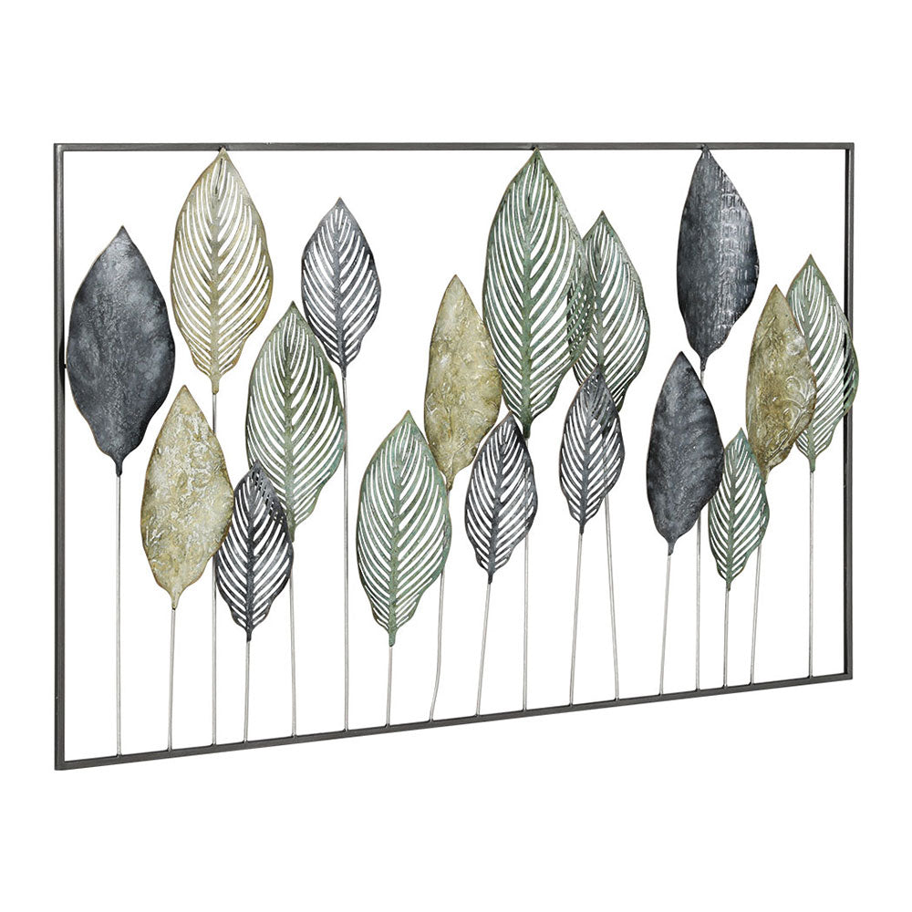 Metal Wall Art | Hanging Sculpture | Home Decor | Leaf Tree of Life | Framed