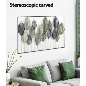 Metal Wall Art | Hanging Sculpture | Home Decor | Leaf Tree of Life | Framed