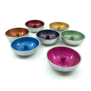 Metal Round Incense Burners | 8cm | Assorted Colours