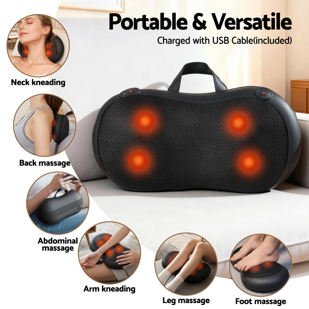 Neck Massager | Kneading + Heat | Shoulder & Back Relief