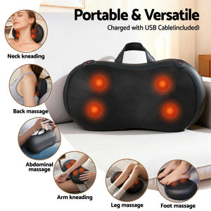 Neck Massager | Kneading + Heat | Shoulder & Back Relief