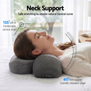 Neck Massager Pillow | Heated Memory Foam Support with Type-C Charging