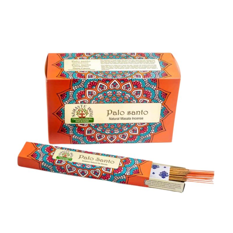 Namaste Palo Santo Incense Sticks | 180 Grams - 12 x 15g Packets