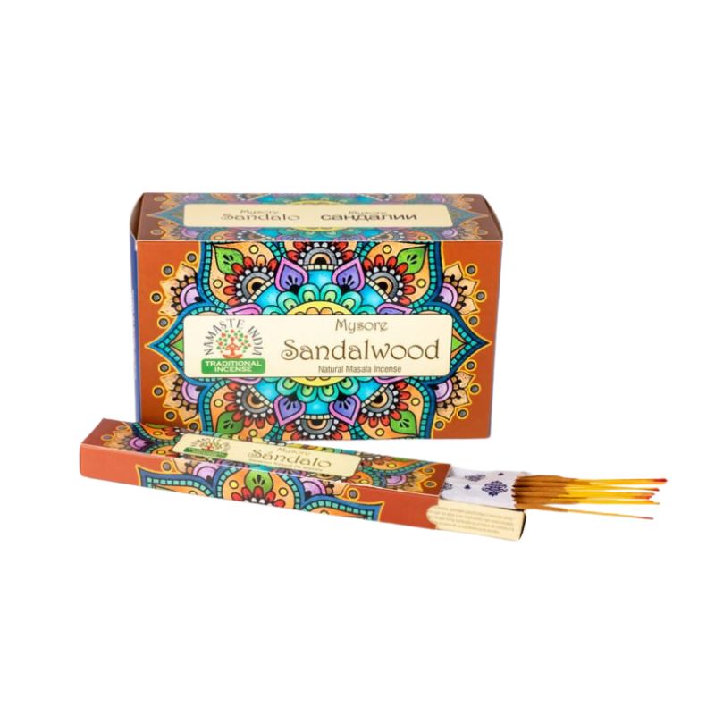 Namaste Sandalwood Incense Sticks | 180 Grams - 12 x 15g Packets