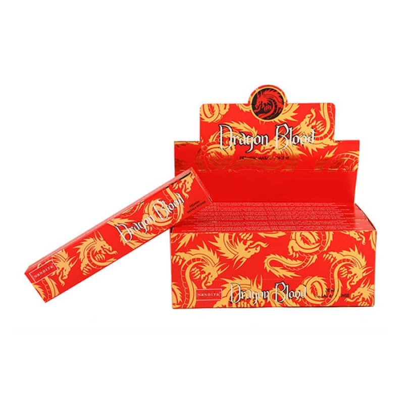 Nandita Dragon’s Blood Incense Sticks | 180 Grams - 12 x 15g Packets