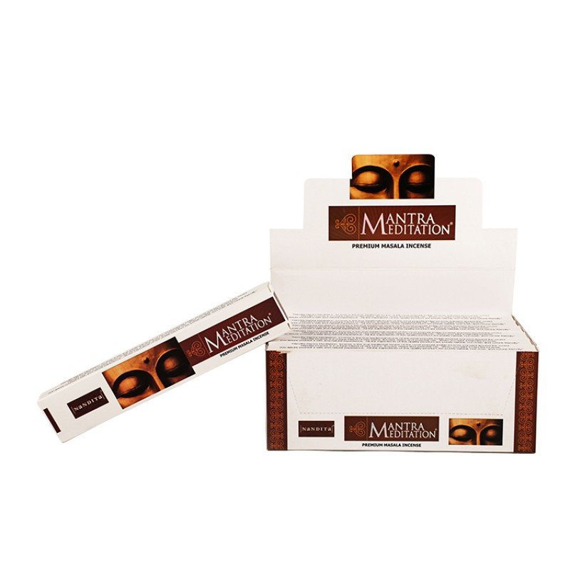 Nandita Mantra Meditation Incense Sticks | 180 Grams - 12 x 15g Packets