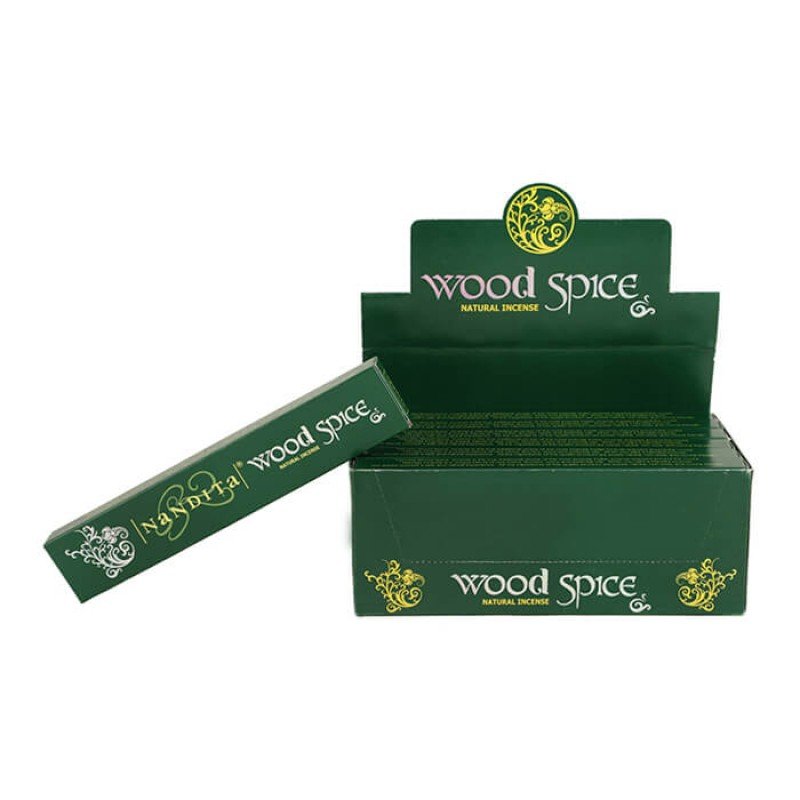Nandita Woods Spice Incense Sticks | 180 Grams - 12 x 15g Packets
