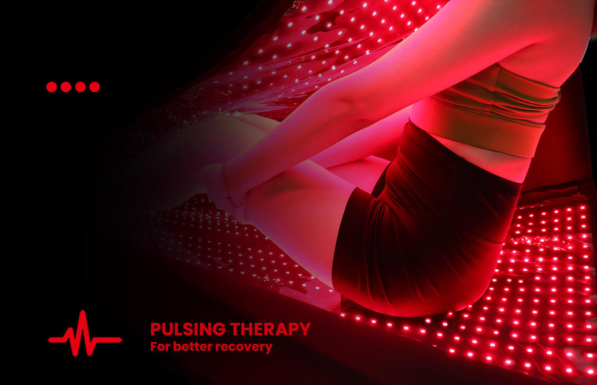 Large Full Body Red & Infrared LED Light Therapy Mat Pod | 660nm & 850nm | Foldable + Adjustable | 180×80×30cm