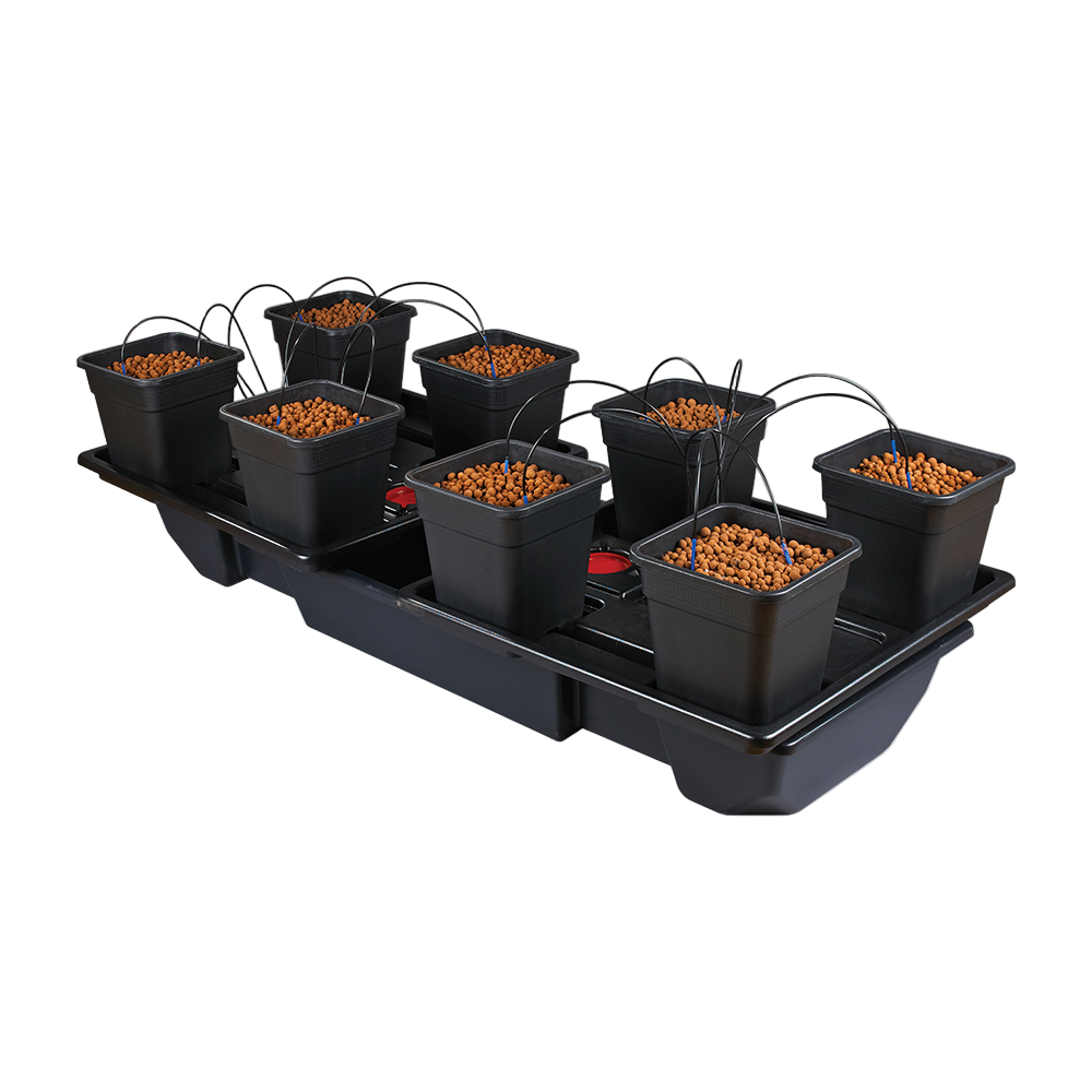 Nutriculture Drip Irrigation Hydronic System  | 8 × 18L Pots + 120L Tank | Origin Large 8 Wide