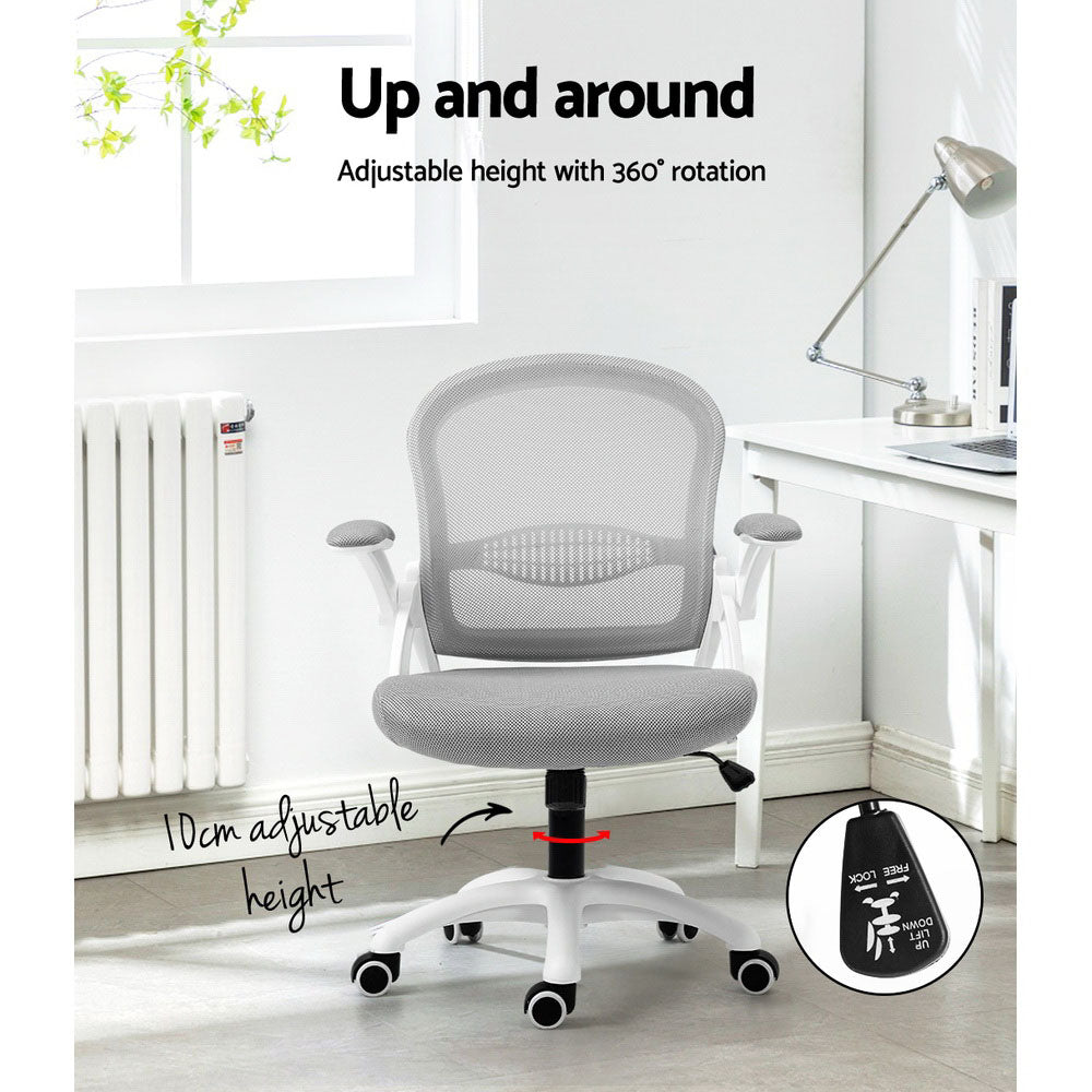 Mesh Office Chair | Mid Back | Grey