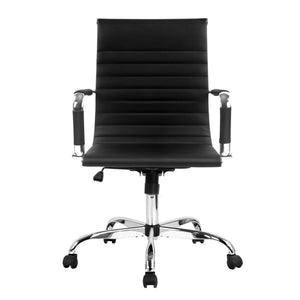Gaming Office Chair | Computer Desk Chairs | Home Work Study | Black Mid Back