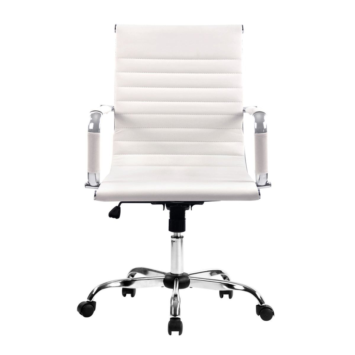 White Mid-Back Gaming Office Chair