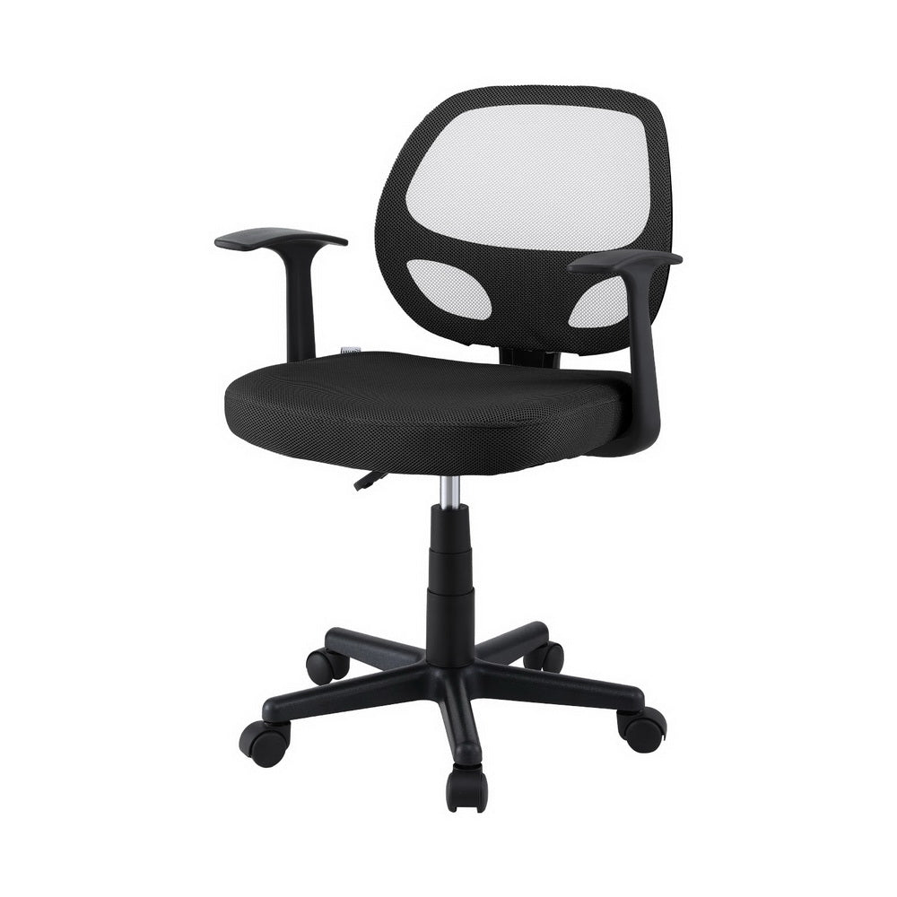 Office Chair | Mesh Computer Desk Chair | Gaming Work Study | Mid Back | Black