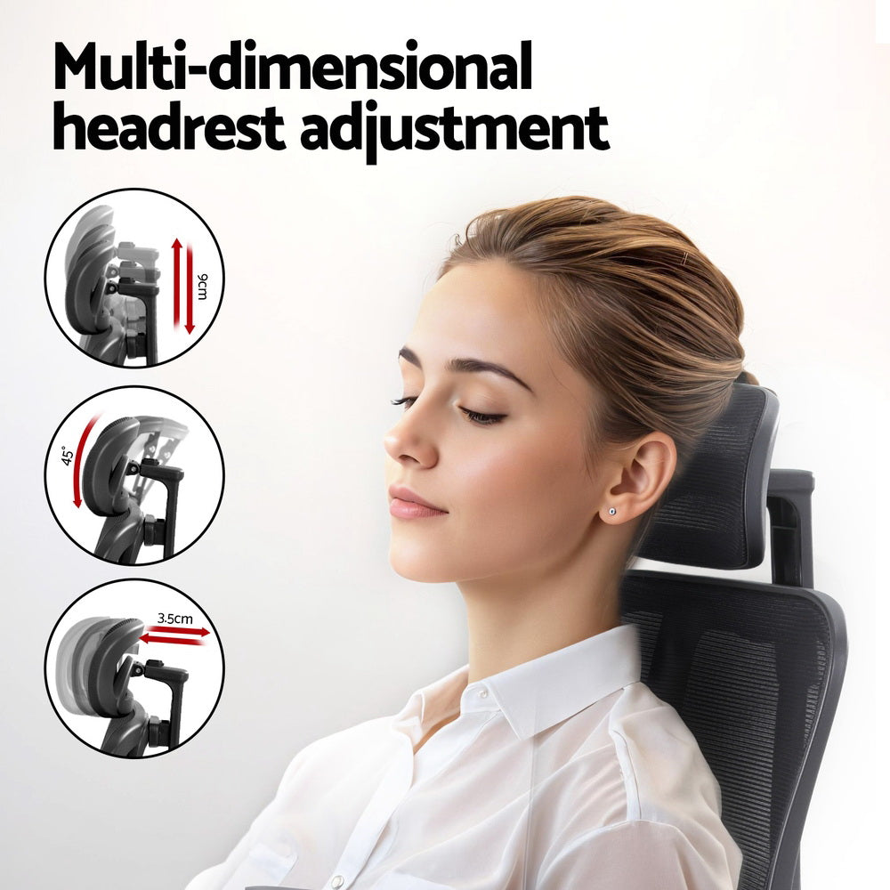 Ergonomic Mesh Office Chair | Comfortable Desk Chair | Black