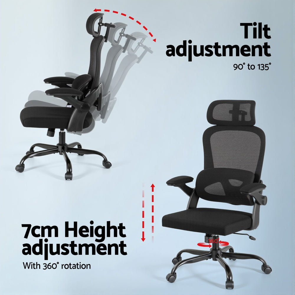 Ergonomic Office Chair | Mesh Chair | Black | Comfortable for Long Hours