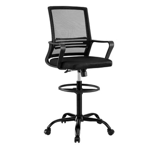 Office Chair | Drafting Stool | Mesh Computer Desk Chair | Studio Office | Black