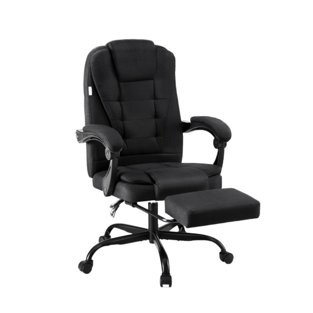 Office Chair | Executive Racing | Fabric Seat | Computer Desk Chair with Footrest