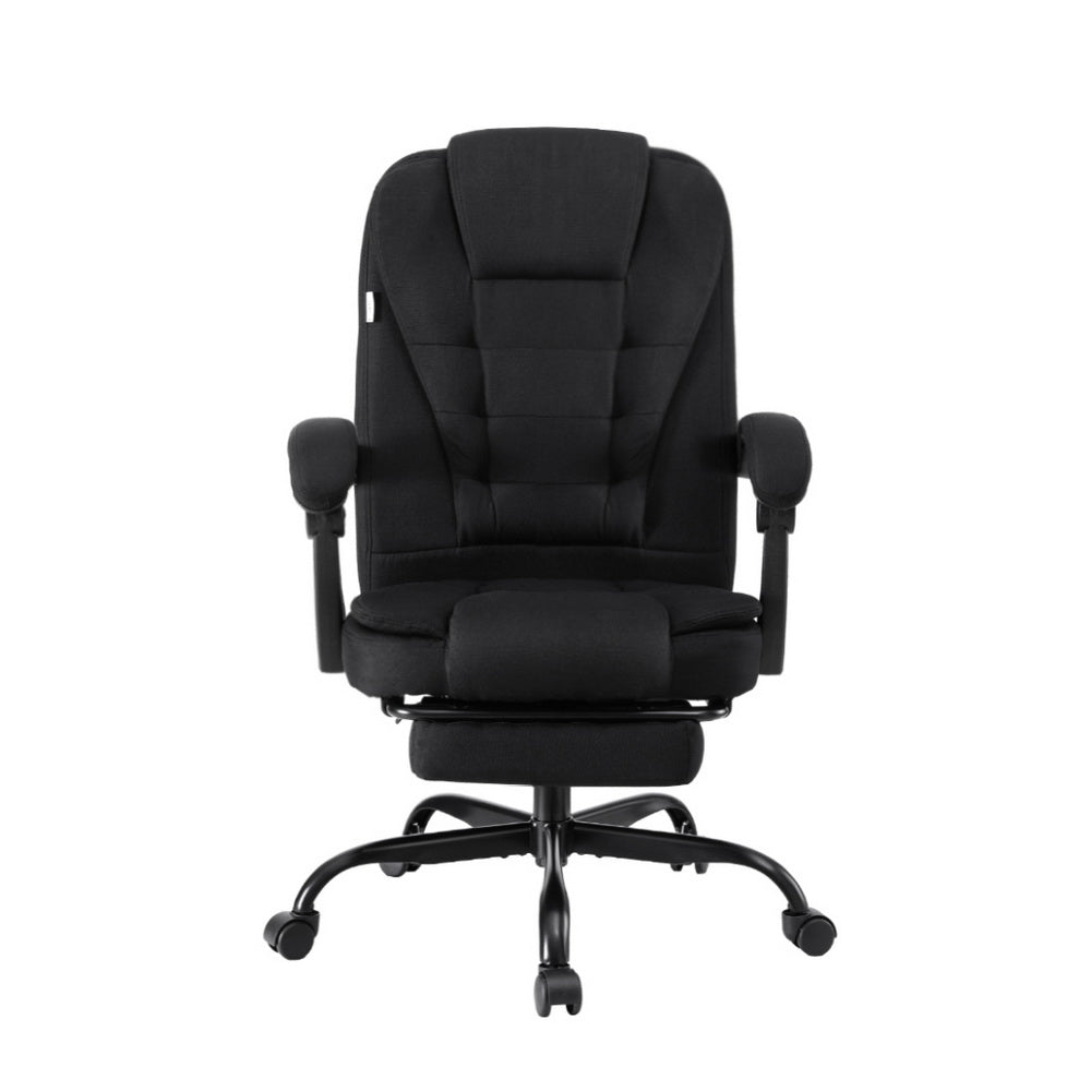 Office Chair | Executive Racing | Fabric Seat | Computer Desk Chair with Footrest