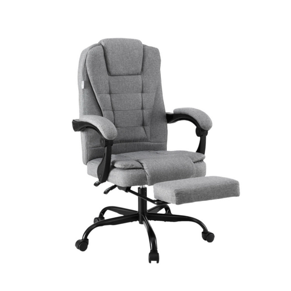 Office Chair | Executive Racing | Fabric Seat | Computer Desk Chair with Footrest