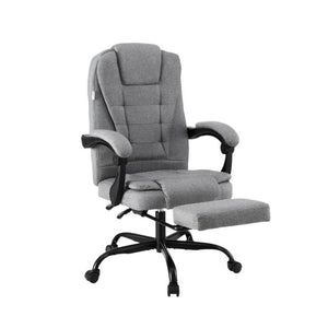 Office Chair | Executive Racing | Fabric Seat | Computer Desk Chair with Footrest