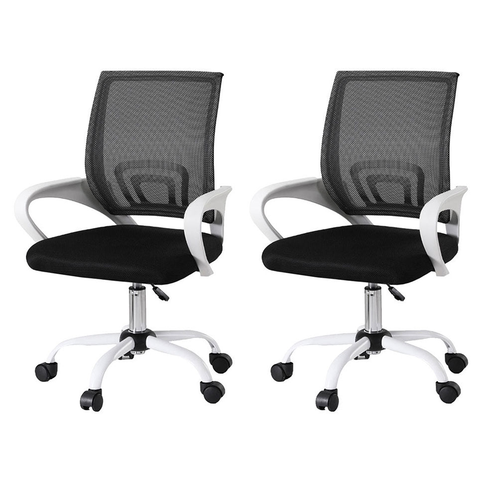 Artiss 2x Office Chair | Mesh | Computer Gaming Desk Chairs | Work Study | Mid Back