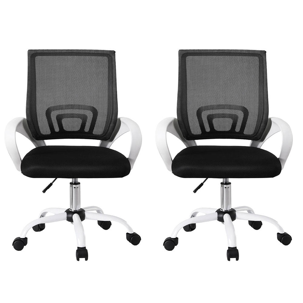 Artiss 2x Office Chair | Mesh | Computer Gaming Desk Chairs | Work Study | Mid Back