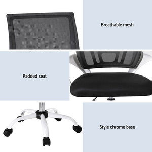 Artiss 2x Office Chair | Mesh | Computer Gaming Desk Chairs | Work Study | Mid Back