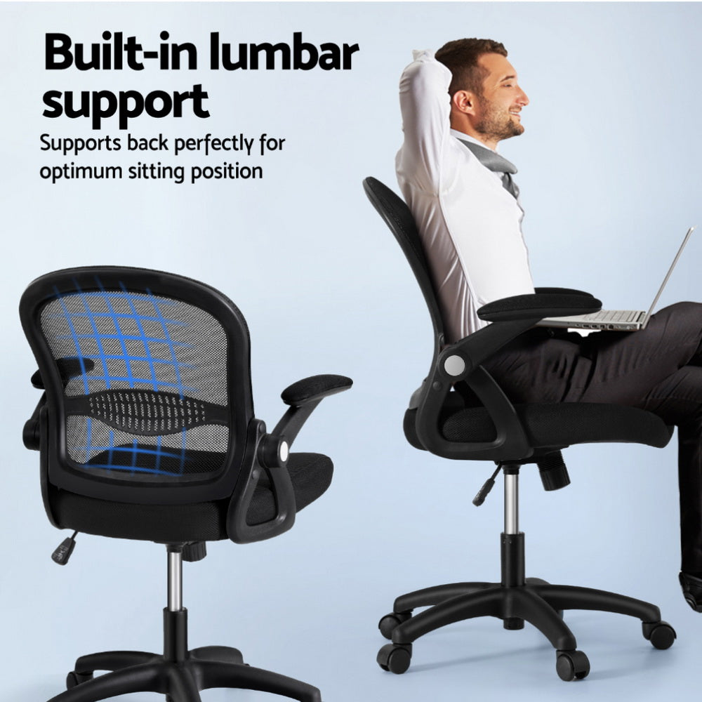 Mesh Office Chair | Computer & Gaming Desk | Work & Study | Mid Back Support