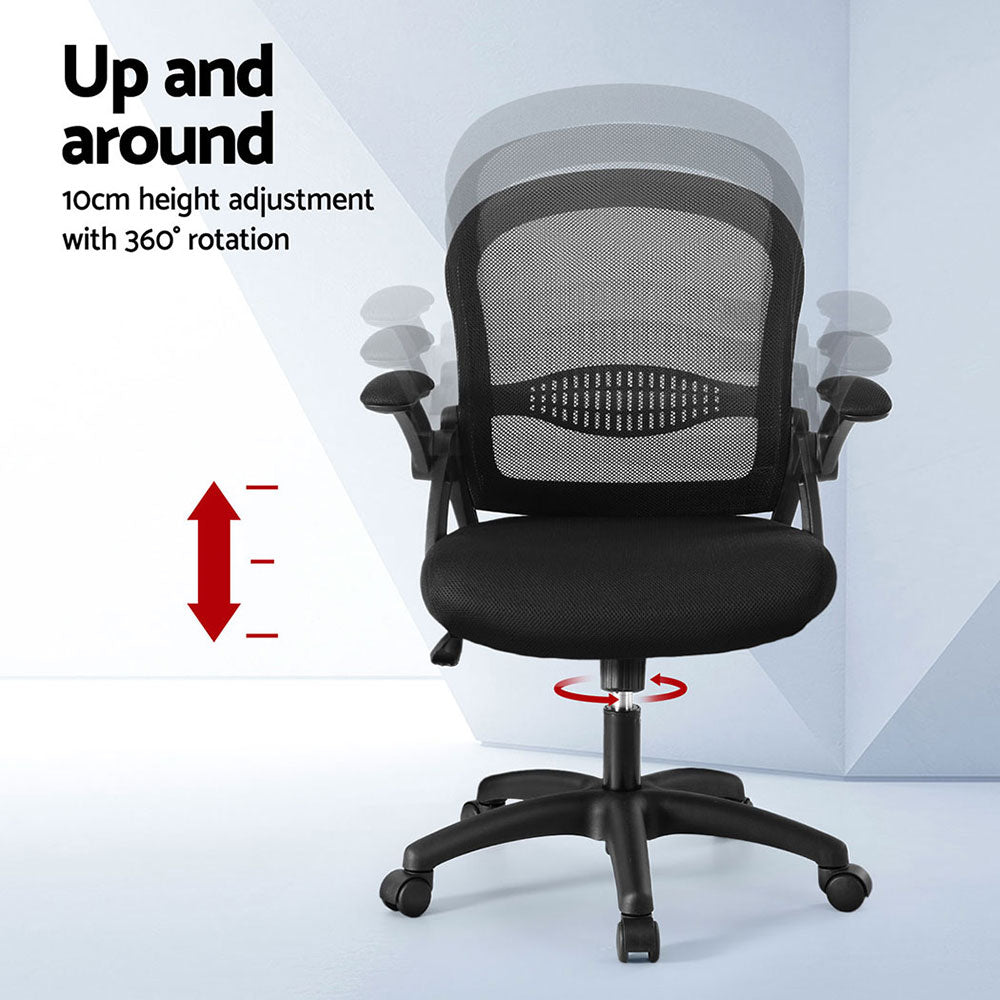 Artiss 2x Mesh Office Chairs | Computer Gaming Desk Chairs | Work Study | Mid Back