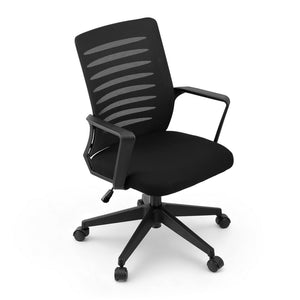 Ergonomic Office Chair | Mesh | Lumbar Support | Mid Back | Black