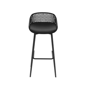 4-Piece Outdoor Bar Stools | Plastic Metal | Dining Chair | Balcony