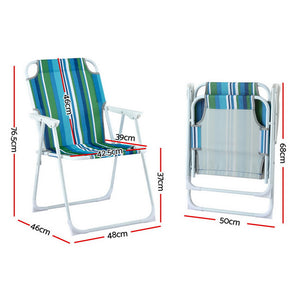 Folding Camping Chairs | Steel Frame | Portable Patio Furniture