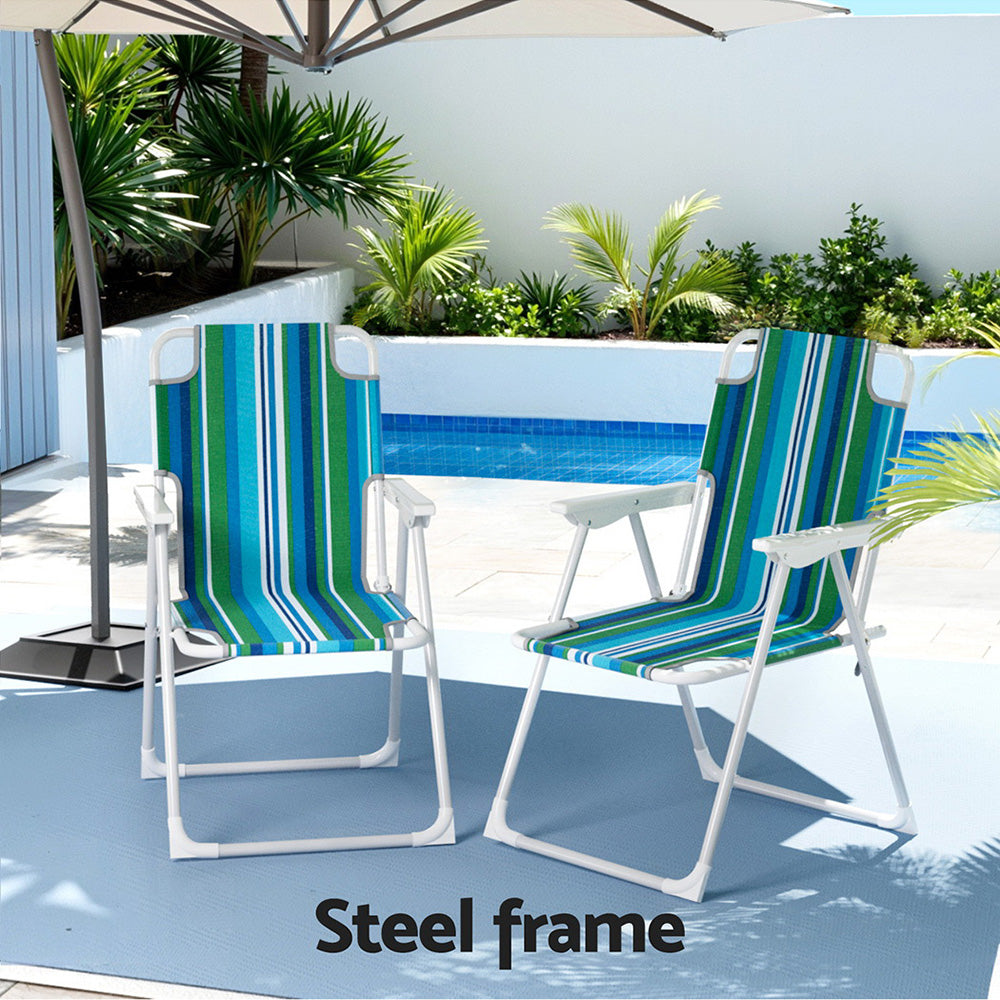 Folding Camping Chairs | Steel Frame | Portable Patio Furniture