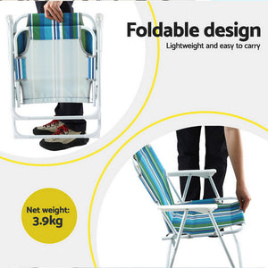 Folding Camping Chairs | Steel Frame | Portable Patio Furniture