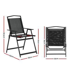 Outdoor Chairs | Portable Folding Camping Chair | Steel Frame | Patio Furniture