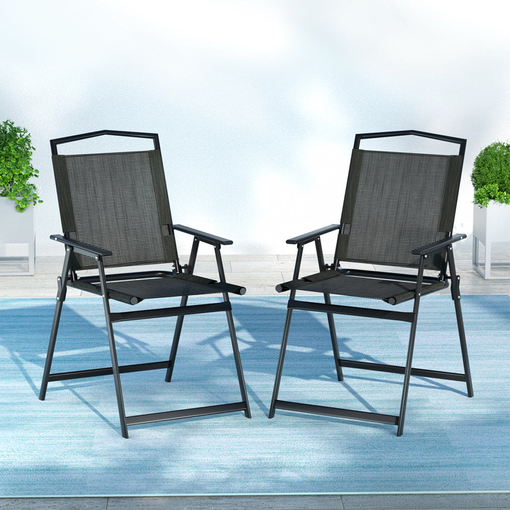 Outdoor Chairs | Portable Folding Camping Chair | Steel Frame | Patio Furniture