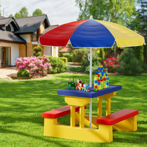 Outdoor Table and Chairs Set | Picnic Bench | Umbrella | Indoor Use