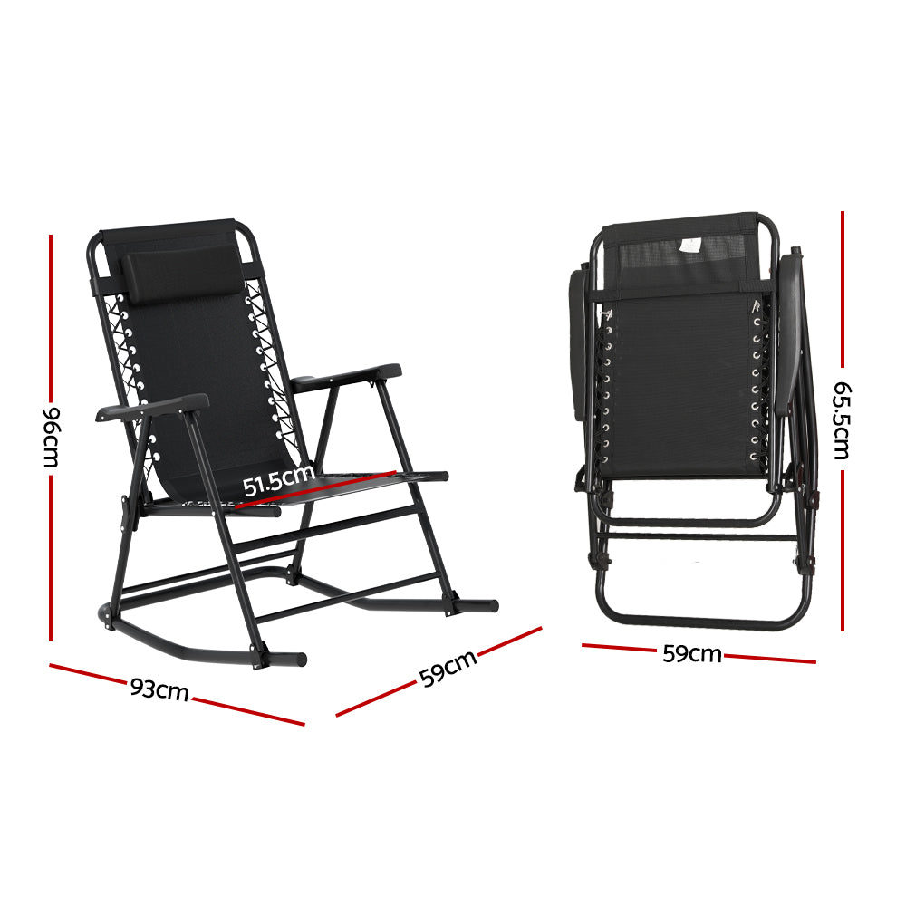 Outdoor Rocking Chair | Folding Recliner | Patio Furniture | Garden