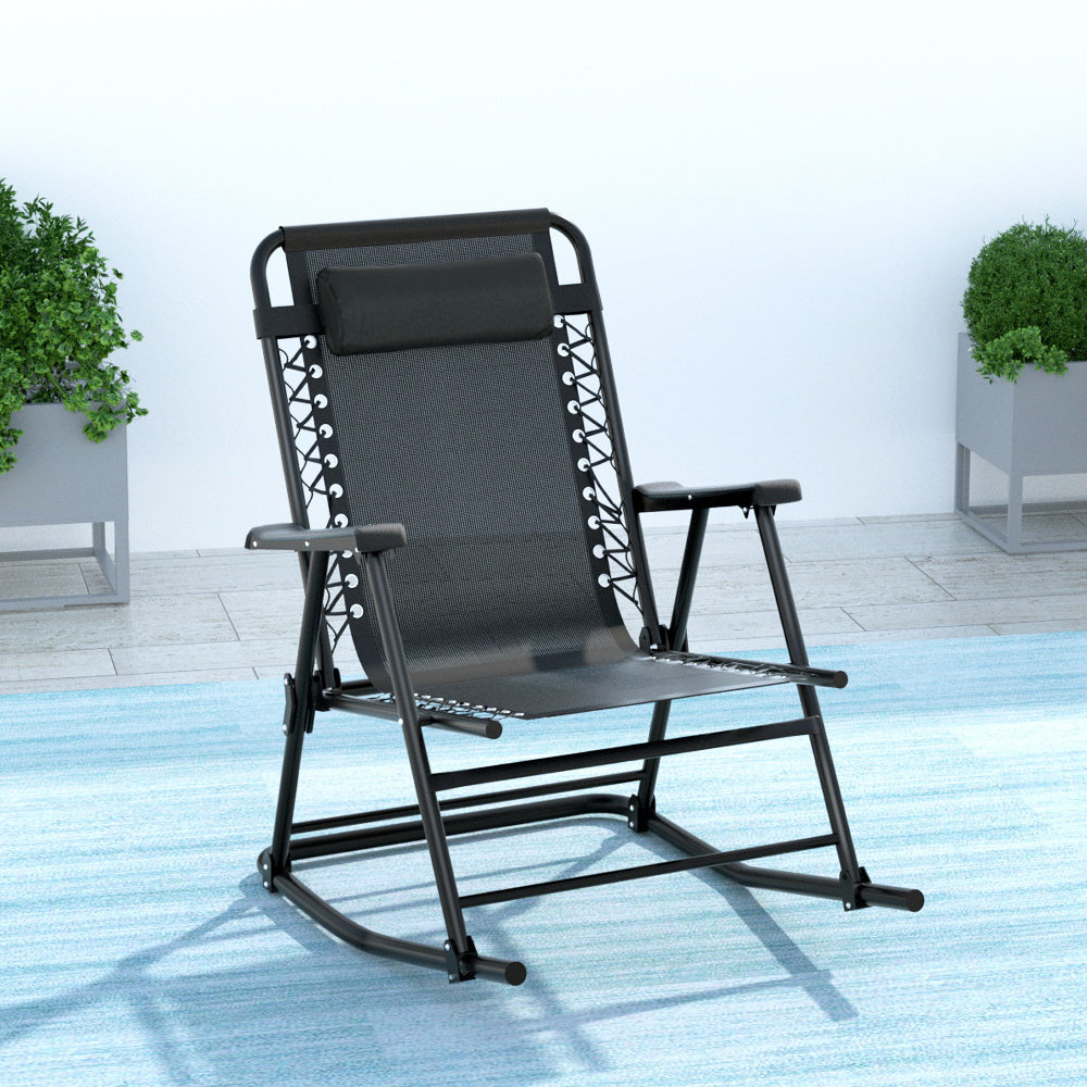 Outdoor Rocking Chair | Folding Recliner | Patio Furniture | Garden