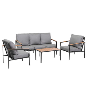 5 Seater Outdoor Sofa Set | 4PCS | Table & Bench | Patio Furniture