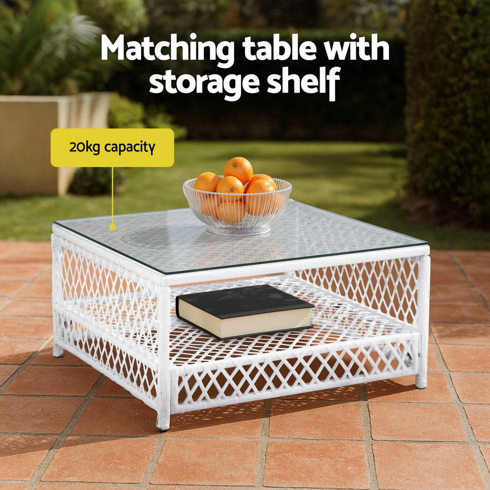 Outdoor Sofa Set | 4 Seater | 5pc Table & Chairs | Patio Furniture