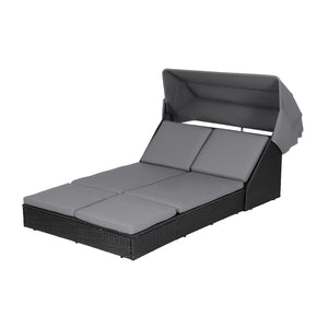 Wicker Outdoor Day Bed | Sun Lounge Setting | Patio Furniture (Standard)