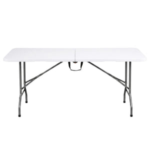 Gardeon 180cm Folding Table Portable Fold-in-Half with Handle Camping Picnic