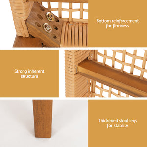 Gardeon Outdoor Garden Bench Seat Dining Acacia Wood | 2-Seater Patio Furniture