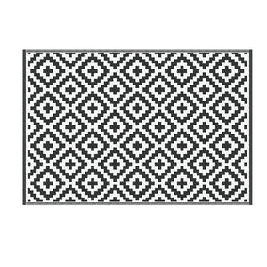 Reversible Outdoor Rug | 120x180cm | PP Dual-Sided Patio Mat | Cross Pattern