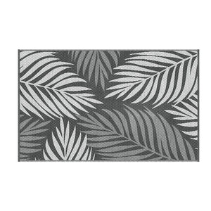 Reversible Outdoor Rug | 152x244cm | PP Dual-Sided Patio Mat | Leaf Pattern