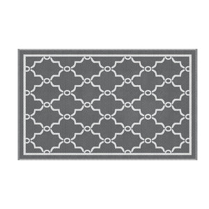 Reversible Outdoor Rug | 152x244cm | PP Dual-Sided Patio Mat | Maroc Pattern
