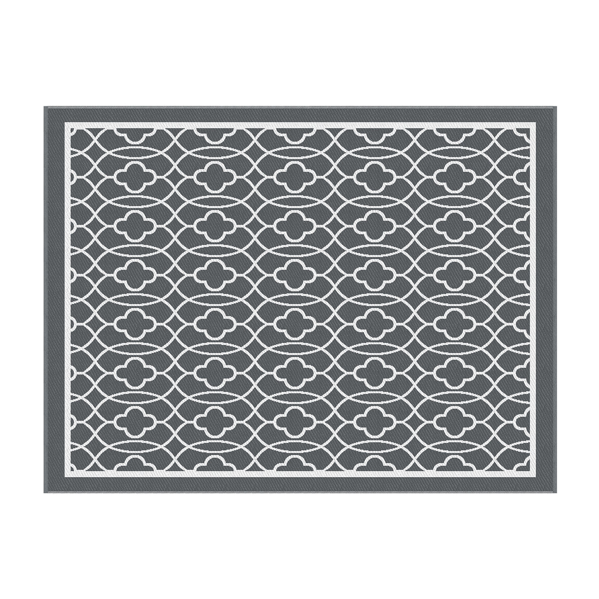 Reversible Outdoor Rug | 274x366cm | PP Dual-Sided Patio Mat | Large