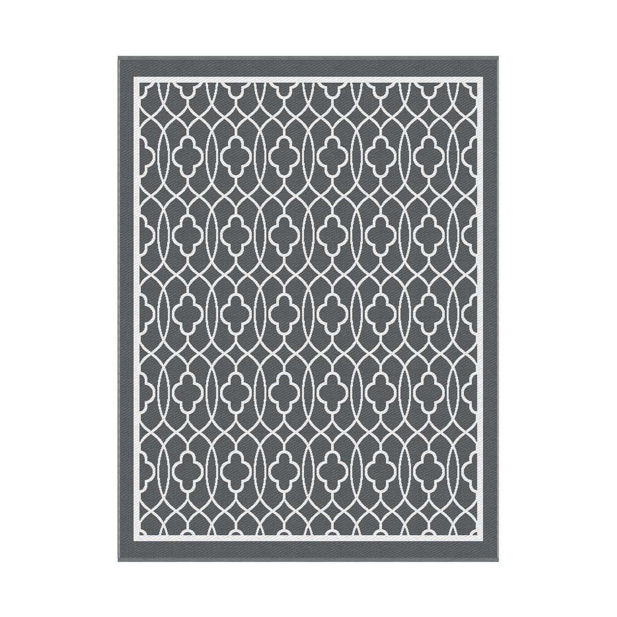 Reversible Outdoor Rug | 274x366cm | PP Dual-Sided Patio Mat | Large