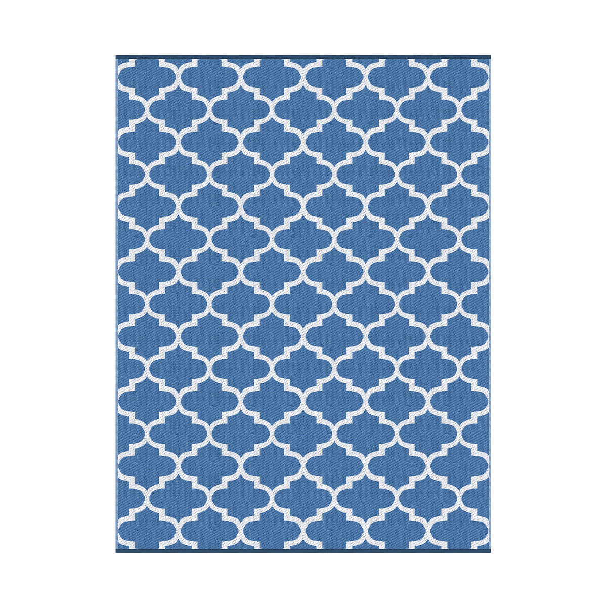 Reversible Outdoor Rug | 274x366cm | PP Dual-Sided Patio Mat | Blue